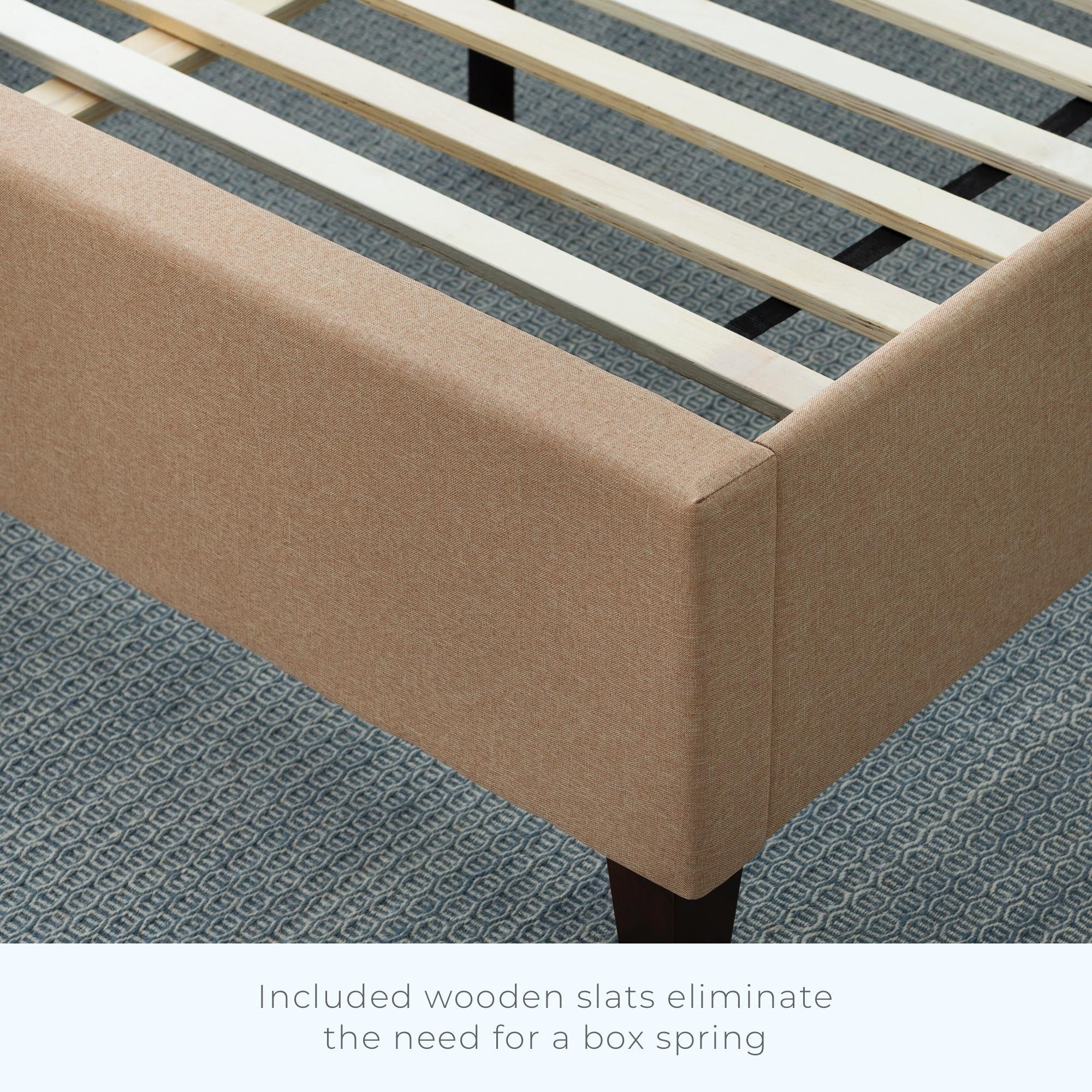 Brookside Ava Upholstered Platform Bed with Slats On Sale Bed
